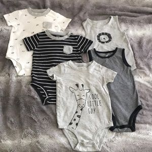 Bundle of 5 Baby Boy Onesies